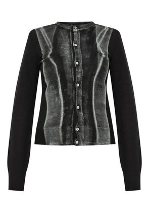 MM6 Maison Margiela virgin wool cardigan - Black