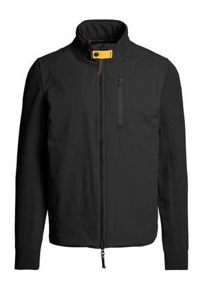 Parajumpers Zorba ribbed-sleeve zip-front jacket - Black