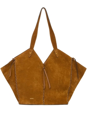 ISABEL MARANT stitched tampa tote shoulder bag - Brown