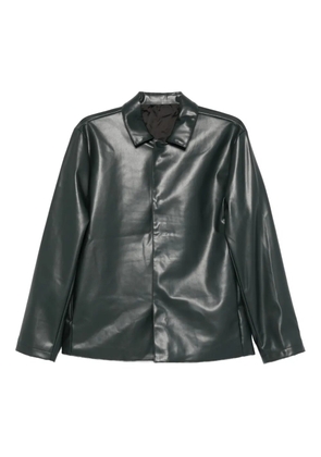 Costumein leather collar jacket - Green