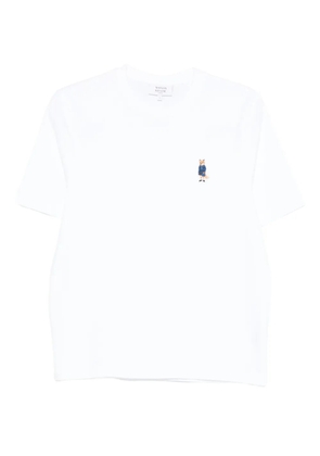 Maison Kitsuné Dressed Fox embroidered T-shirt - White