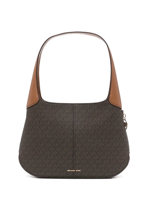 Michael Michael Kors logo-charm shoulder bag - Brown
