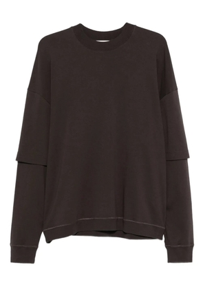 DARKPARK double-layered crew-neck sweatshirt - Brown