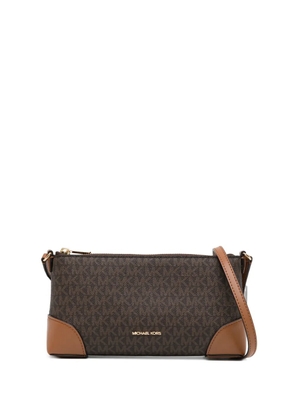 Michael Kors monogram shoulder bag - Brown