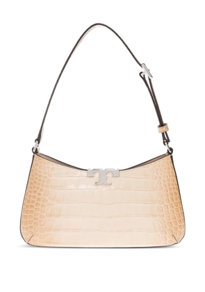 Tory Burch Eleanor crocodile-embossed shoulder bag - Neutrals