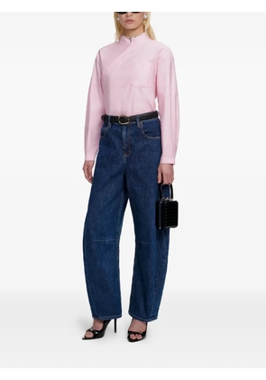 Self-Portrait asymmetric shirt - Pink