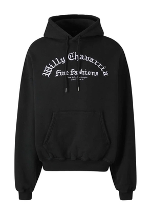 Willy Chavarria cotton hoodie - Black