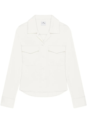Courrèges satin shirt - White