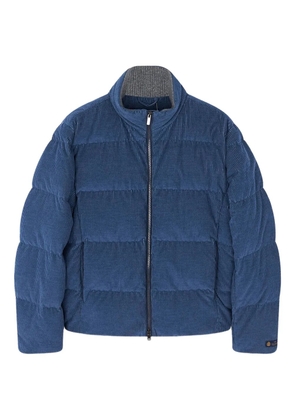 Paul & Shark corduroy quilted down jacket - Blue
