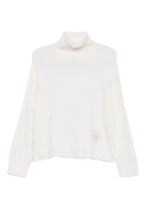 LIU JO logo-embellished jumper - White