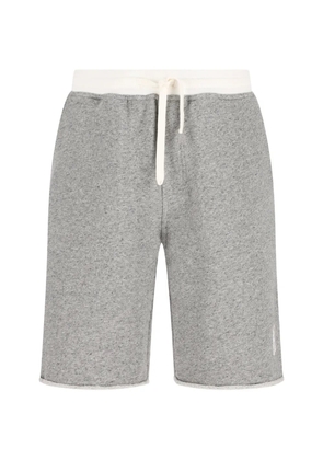 Brunello Cucinelli logo-print track shorts - Grey