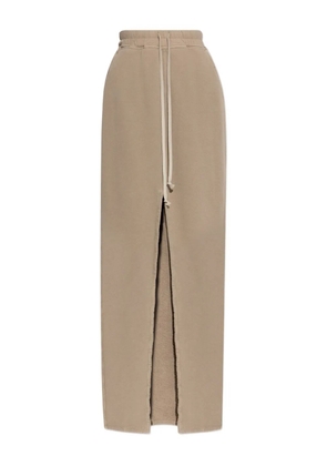 Rick Owens DRKSHDW drawstring-waist cotton skirt - Neutrals