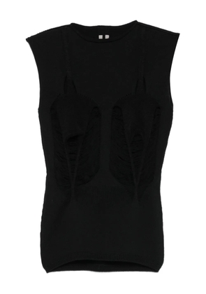 Rick Owens distressed-effect vest - Black