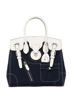 Ralph Lauren Collection calfskin trim ricky tote bag - Blue