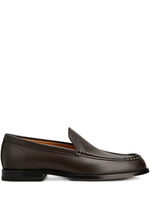 Tod's Cuoio 96L stitch-detail loafers - Brown