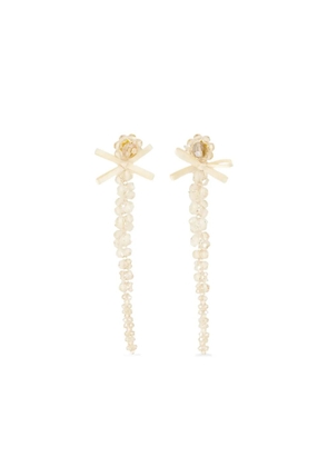 Simone Rocha Petite Bow Drip earrings - Gold