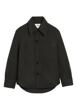 AMI Paris button-up wool jacket - Black