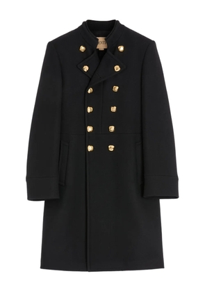 Valentino Garavani mandarin-collar double-breasted coat - Black