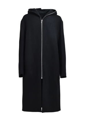 Rick Owens hooded zip-front coat - Black
