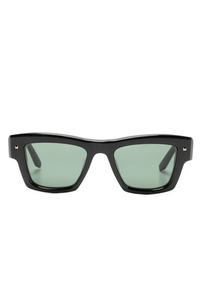 VALENTINO GARAVANI EYEWEAR logo-plaque tinted sunglasses - Black