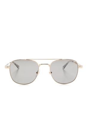 Montblanc pilot-frame sunglasses - Gold