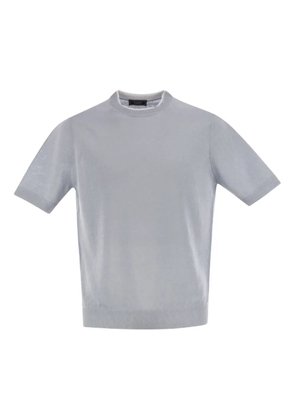 Peserico ribbed-knit T-shirt - Blue