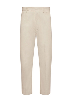 Thom Browne corduroy-texture tapered chino trousers - Neutrals