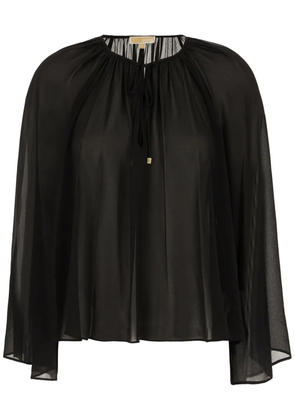 Michael Kors georgette V-neck blouse - Black