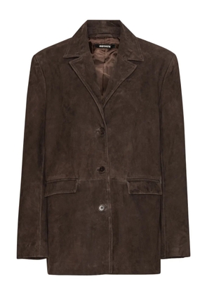 ROTATE BIRGER CHRISTENSEN suede blazer - Brown
