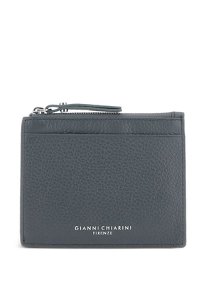GIANNI CHIARINI zip-up grained wallet - Grey