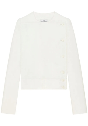 Courrèges buttoned tailored jacket - White
