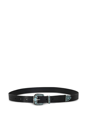 Fortela Thelma leather belt - Black