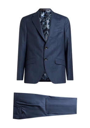 ETRO pinstripe wool suit - Blue
