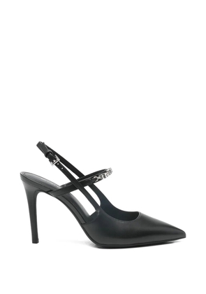 Michael Michael Kors Dina leather slingback pumps - Black