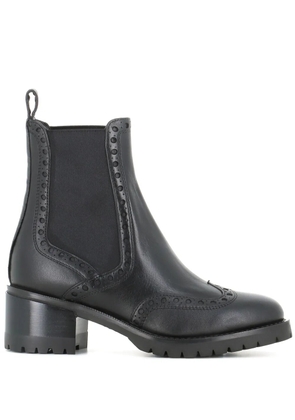 Santoni 45mm Brogue Chelsea boots - Black