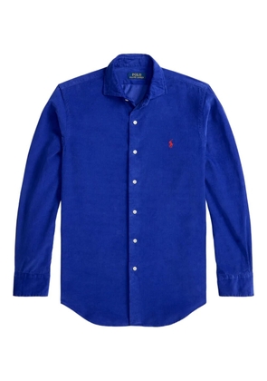 Polo Ralph Lauren corduroy embroidered-logo shirt - Blue