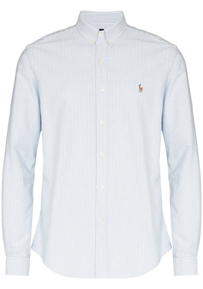 Polo Ralph Lauren logo-embroidered striped shirt - Blue