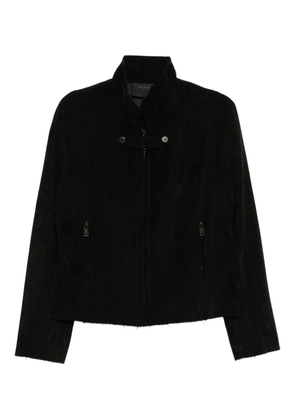TEAM WANG design corduroy raw-edge jacket - Black