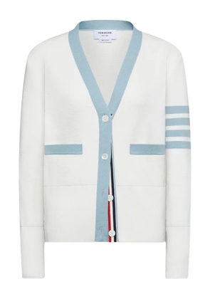 Thom Browne stripe-detail cardigan - White