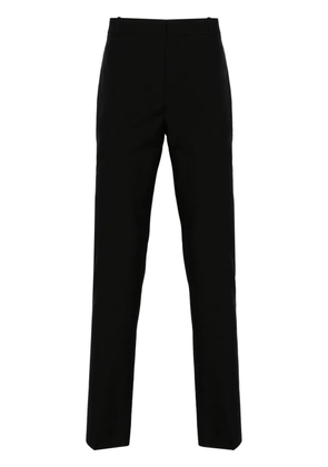 Alexander McQueen pressed-crease tailored trousers - Black