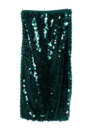 Patrizia Pepe sequinned midi skirt - Green