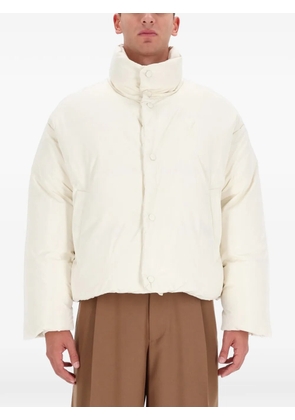 AMI Paris button funnel-neck jacket - Neutrals