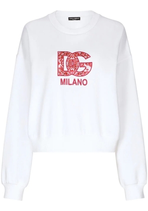 Dolce & Gabbana logo-print sweatshirt - White