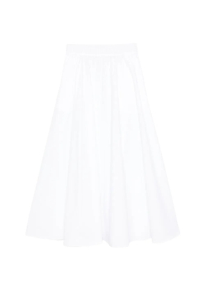 P.A.R.O.S.H. elastic-waist midi skirt - White