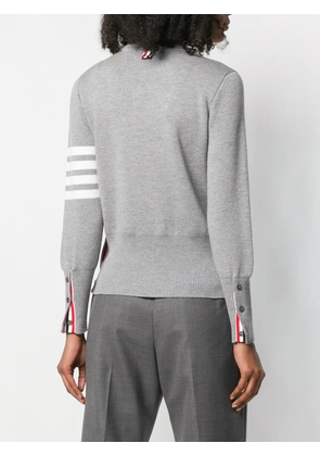 Thom Browne Fourbar stripe-detail jumper - Grey