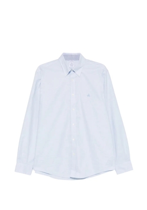 Brooks Brothers button-up logo-embroidered shirt - Blue