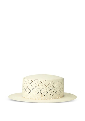 Maison Michel Kiki beaded hat - Neutrals