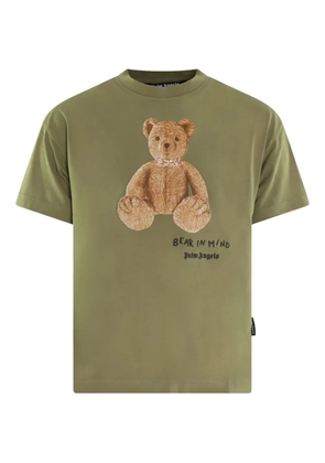 Palm Angels teddy bear-print cotton t-shirt - Green