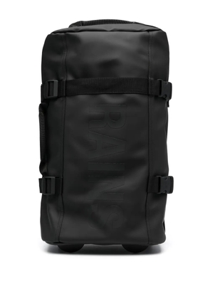 Rains logo-print zipped luggage - Black