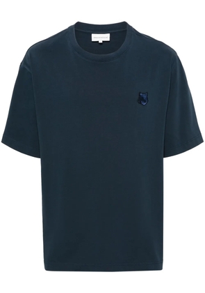 Maison Kitsuné Fox-motif cotton T-shirt - Blue
